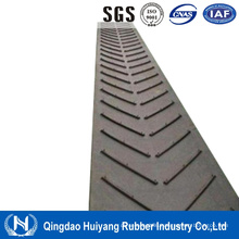 Open V Pattern Cheveon Rubber Cleated Conveyor Belt.